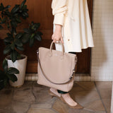 [Taurillon Lagoon]<br>parnet tote bag<br>color: taupe