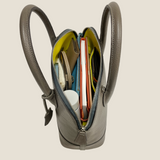 [Shrink leather] <br>round shoulders<br>color: ethane gray