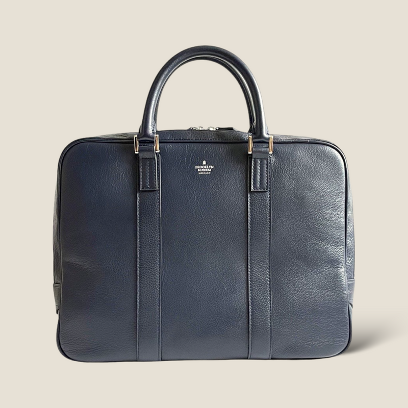 希少 ビジネスレザーファクトリー 本革 レザー 濃紺 ブリーフケース 希少 ビジネスレザーファクトリー 本革 レザー 濃紺 ブリーフケース