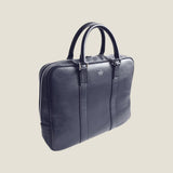 [Sustainable shrink leather] <br>briefcase<br>color: navy
