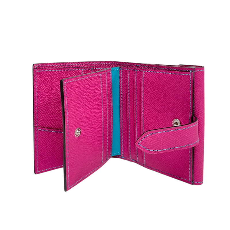 [French calf] <br>Hook -up wallet<br> color: Fuchsha pink