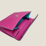 [French calf] <br>hookup wallet<br> color: magenta pink