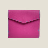 [French calf] <br>hookup wallet<br> color: magenta pink
