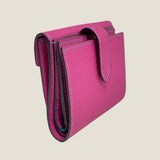 [French calf] <br>hookup wallet<br> color: magenta pink