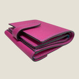 [French calf] <br>hookup wallet<br> color: magenta pink