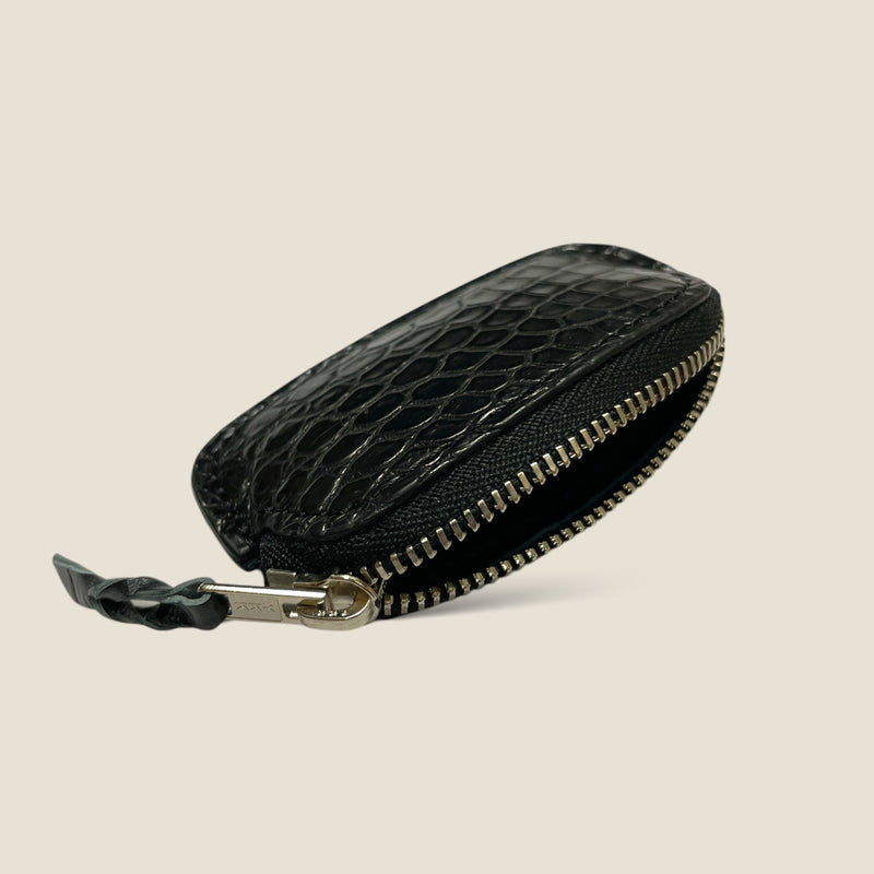 [Color crocodile]<br>Smart coin case<br>color: Black<br>[Made to order]