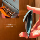 [Croco pattern leather] <br>Mini -snap wallet<br>color: Black