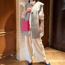 [フレンチカーフ]<br>ボックスサコッシュL<br>color：マゼンタピンク