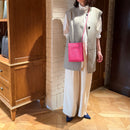 [フレンチカーフ]<br>ボックスサコッシュL<br>color：マゼンタピンク