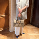 [シュリンクレザー]<br>ヴォヤージュMバッグ<br>color：トープ×トープ