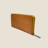 [Persimmon tangy dyed] <br>Round zip long <Standard>