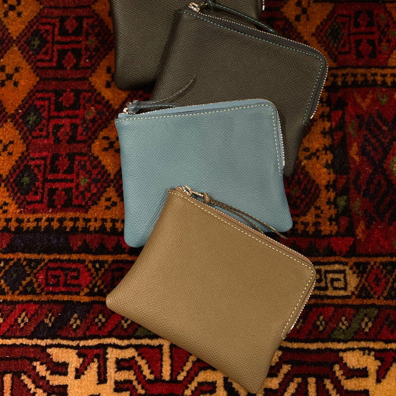 [French calf] <br>Pouch S<br>color: Tope