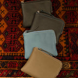 [French calf] <br>Pouch S<br>color: Jean blue