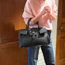 [オールシュリンクレザー]<br>ヴォヤージュMバッグ<br>color：ブラック