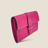 [French calf] <br>belt card case<br>color: magenta pink