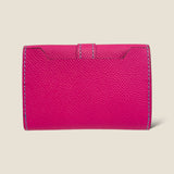 [French calf] <br>belt card case<br>color: magenta pink