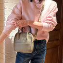 [Shrink leather]<br>Postman mini shoulder<br>color: Tope