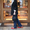 [Shrink leather]<br>Postman mini shoulder<br>color: Black