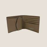 [French calf]<br>international wallet<br>color: taupe