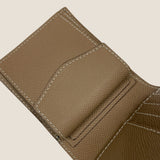 [French calf]<br>international wallet<br>color: taupe