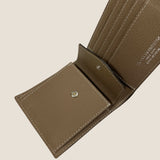 [French calf]<br>international wallet<br>color: taupe