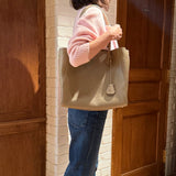 [シュリンクレザー]<br>トゥティトートバッグ<br>color：トープ
