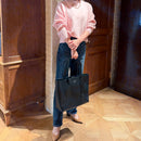 [Shrink leather]<br>Tutitot bag<br>color: Black