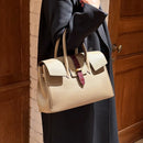 [シュリンクレザー]<br>ヴォヤージュMバッグ<br>color：トープ