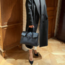 [オールシュリンクレザー]<br>ヴォヤージュMバッグ<br>color：ネイビー