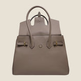 [Taurillon Lagoon x Crocodile]<br>Voyage L bag<br>color: taupe x taupe
