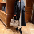 [トリヨンラグーン×クロコダイル]<br>ヴォヤージュLバッグ<br>color：トープ×ダークブラウン