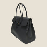 [Taurillon Lagoon x Crocodile]<br>Voyage L bag<br>color: black<br>[Scheduled to arrive in early August]