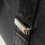 [Taurillon Lagoon x Crocodile]<br>Voyage L bag<br>color: black<br>[Scheduled to arrive in early August]