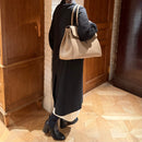 [トリヨンラグーン×クロコダイル]<br>ヴォヤージュLバッグ<br>color：トープ×トープ