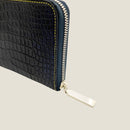 [Ai dyed crocodile] <br>Round zip long <Standard>