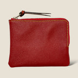 [French calf] <br>Pouch S<br>color: red