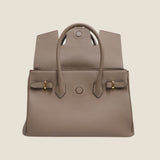 [Taurillon Lagoon x Crocodile]<br>Voyage M bag<br>color: taupe x taupe