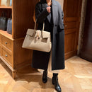 [シュリンクレザー]<br>ヴォヤージュLバッグ<br>color：トープ×トープ