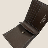[French calf]<br>international wallet<br>color: dark brown