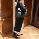 [シュリンクレザー]<br>ヴォヤージュLバッグ<br>color：ブラック