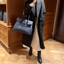 [シュリンクレザー]<br>ヴォヤージュLバッグ<br>color：ネイビー