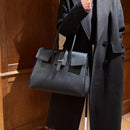 [オールシュリンクレザー]<br>ヴォヤージュLバッグ<br>color：ブラック