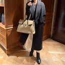 [オールシュリンクレザー]<br>ヴォヤージュLバッグ<br>color：トープ