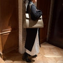 [オールシュリンクレザー]<br>ヴォヤージュLバッグ<br>color：トープ