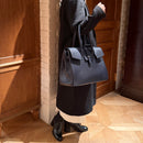 [オールシュリンクレザー]<br>ヴォヤージュLバッグ<br>color：ネイビー