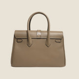 [Shrink leather x croco pattern leather]<br>Voyage M bag<br>color: taupe x taupe