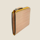 [Persimmon astringent dyeing] <br>Half L zip wallet