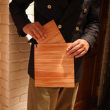 [BROOKLYN MUSEUM × NINNAJI]<br>Goshuin cover L<br>Color: Persimmon tangy dyed