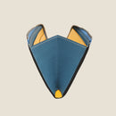 [French calf] <br>L Zip long wallet<br>color: Gene Blue