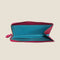 [French calf] <br>L Zip long wallet<br>color: Fuchsha pink
